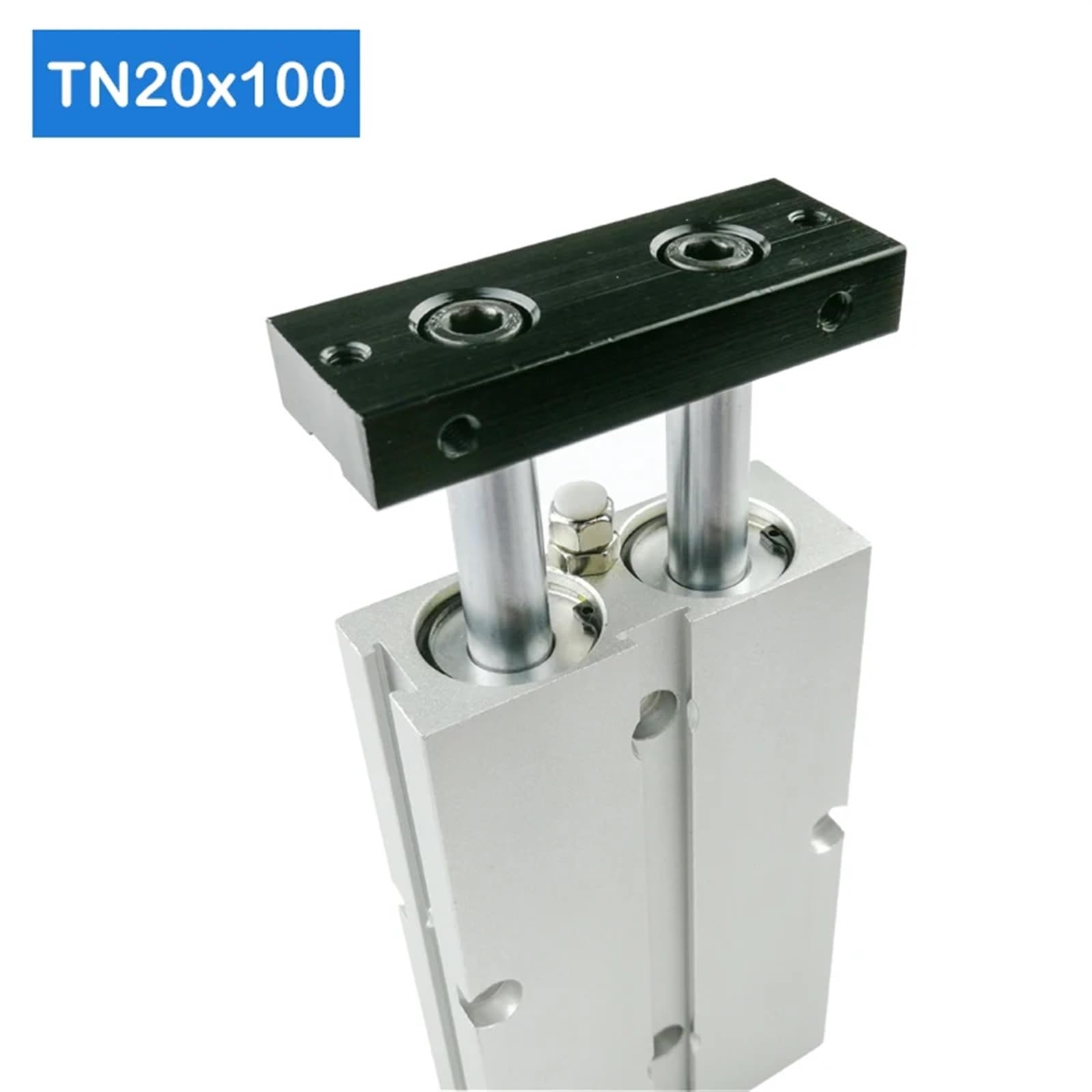BIVOO TN20 * 100-S Cilindros de Aire compactos de 20 mm de diámetro y 100 mm de Carrera TN20X100-S Cilindro neumático de Aire de Doble acción