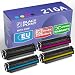Produktbild BLACK POINT [ MIT CHIP Toner 4er Set Kompatibel zu HP 216A HP W2410A W2411A HP W2412A W2413A für HP Color Laserjet Pro MFP M182n Color Laserjet Pro MFP M183fw Color Laser Pro m155a Laser m155nw