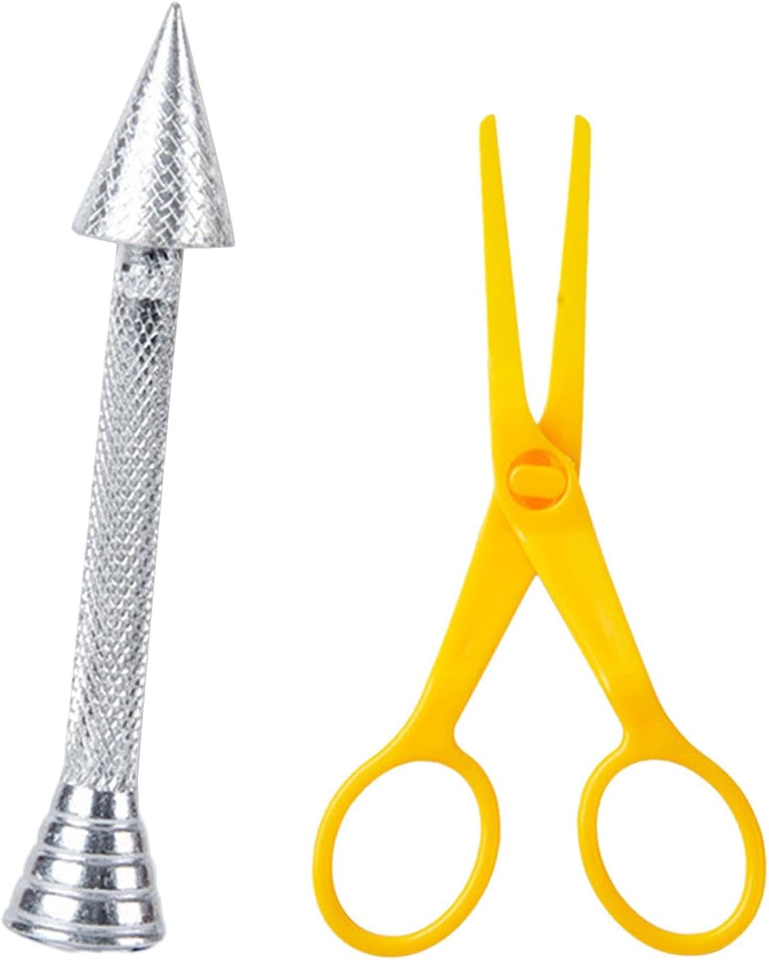 Baking Pastry Cone Holder Cake Decorating Tool Korean DIY Portable Flower Sticks Cake Piping Rod for Cream Weddings Cookies, with scissor