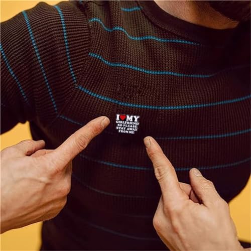 Image of Humorous Quotes Couple Brooch I Love My Girlfriend Funny Ice Breaker Metal Badge Lapel Pin Badge Enamel Pin for Backpacks Clothing Accessory DIY Crafts Women Men Friends Gift