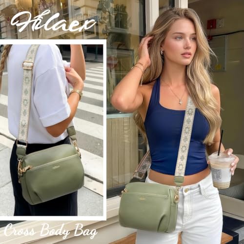 Image of Crossbody Bag for Women Vegan Leather Handbag Purse Anti Theft RFID