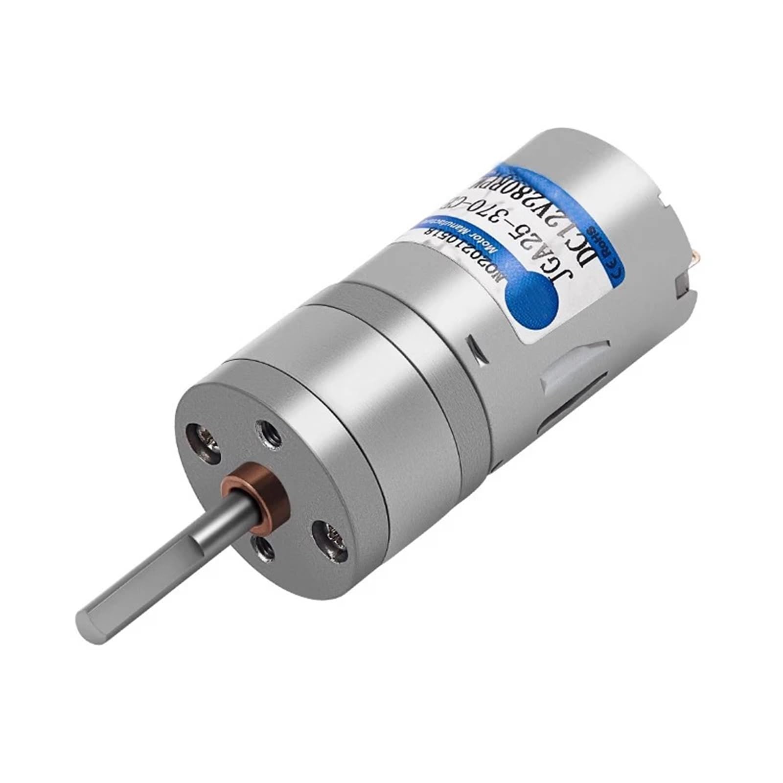 Moteur à engrenages CC JGA25-370 24V 16rpm à couple élevé Ø25mm