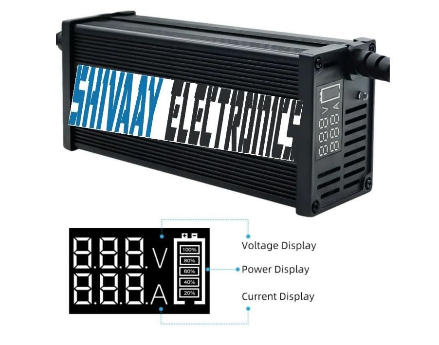Image of TVS iQube Charger Fast Charging 58.4V 10A | Chagori 2+4 Pin Connector | 06+10 Months Warranty | Japanese in-Built Technology