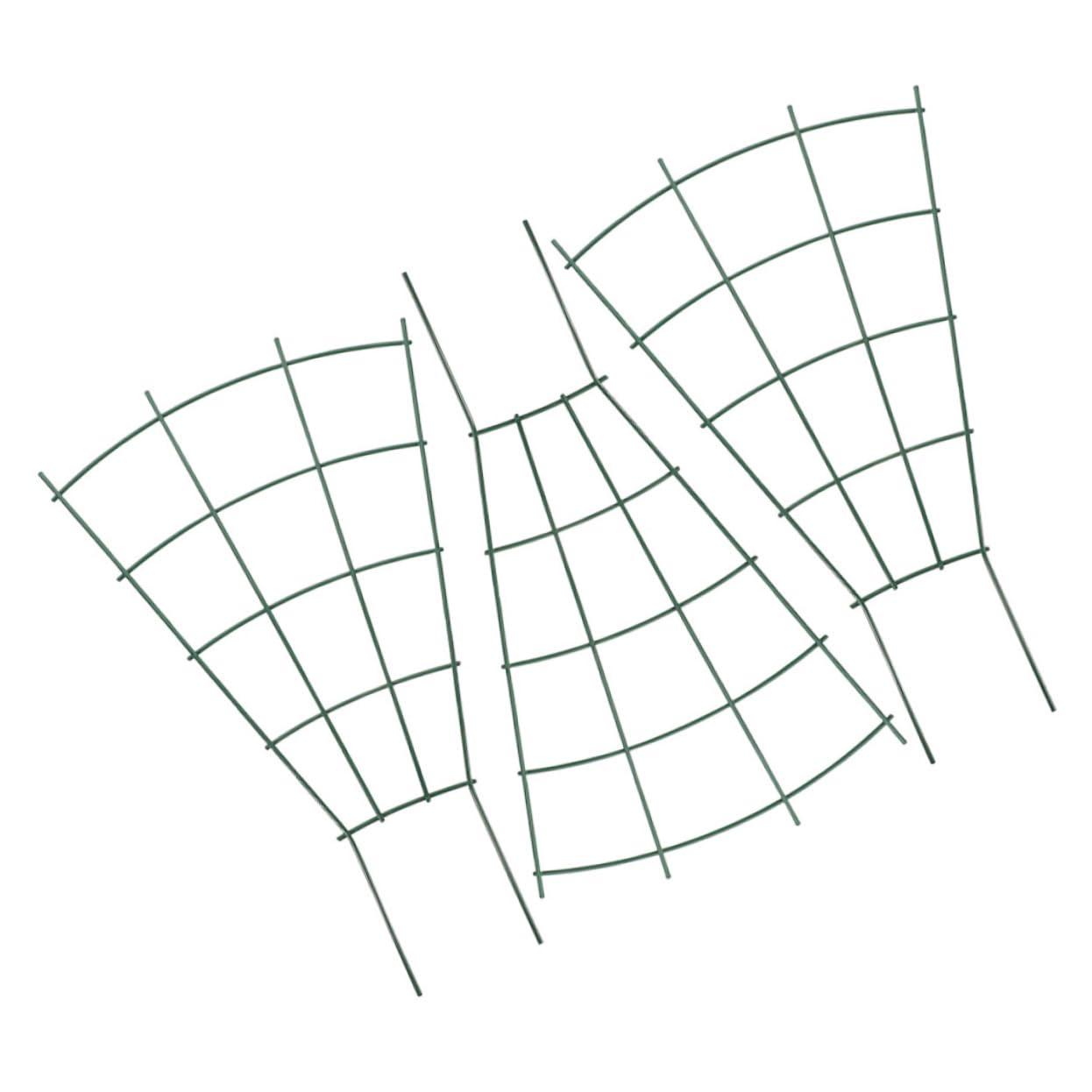 Set di tralicci da giardino per piante rampicanti, 4 pezzi, pergola in metallo, gabbia per pomodori, cetrioli, traliccio da parete, supporto per piante da esterno per aiuole rialzate e piante di vite