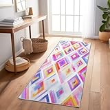 Alfombra De Pasillo 60X180 Cm – Antideslizante Y Lavable, Moderna Y Fácil De Limpiar