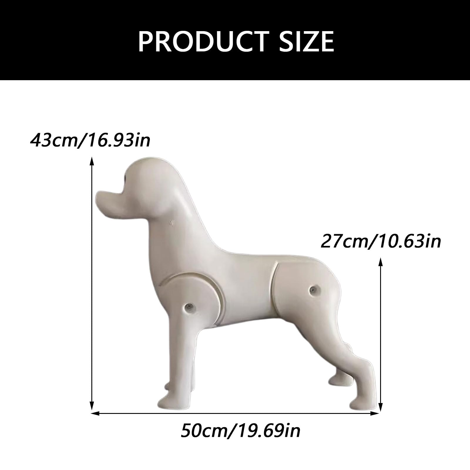 Modello di pratica di toelettatura del barboncino sintetico o telaio per addestramento Pet Grooming Practice Dog Model
