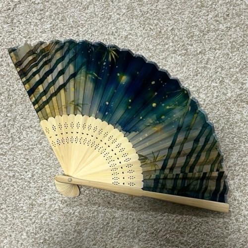 Hellery 漫画折りたたみ扇子ポータブルハンドヘルドファン