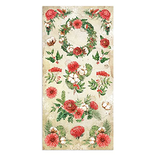 Stamperia International Collectables-Romantic-Home for The Holidays Multicoloured, 6 x 12 inches, SBBV20 - Image 4