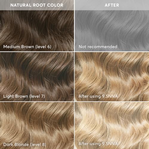 Image of Madison Reed Radiant Hair Color Kit - 9.5NNA Medium Neutral Blonde (Bellagio Blonde), Permanent Hair Dye for Resistant Grays, 100% Gray Coverage | PPD-Free & Ammonia-Free, 2 Pack