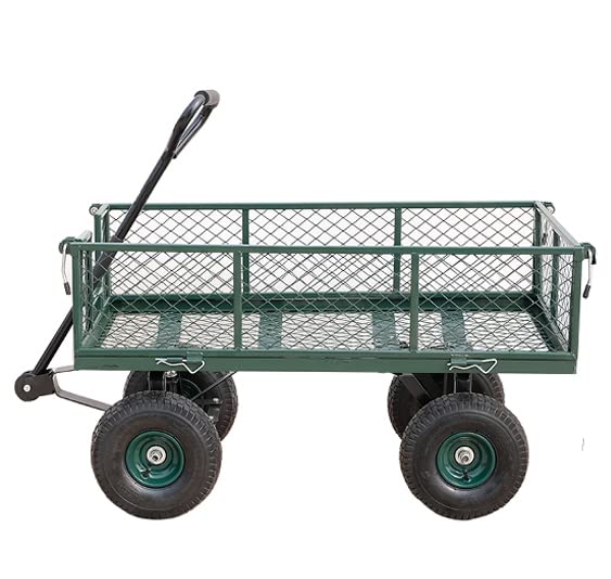 カゴ付き台車 ガーデニング スチールメッシュカート 取り外せるスチールメッシュ ガーデンカート キャンプカート リアカー 牽引台車 園芸 一体化ハンドル 防水防 Amazon.co.jp: QD-WST カゴ付き台車 スチールメッシュカート ガーデン