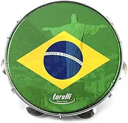 PANDEIRO BRASIL CORCOVADO 10'' - CORPO AZUL