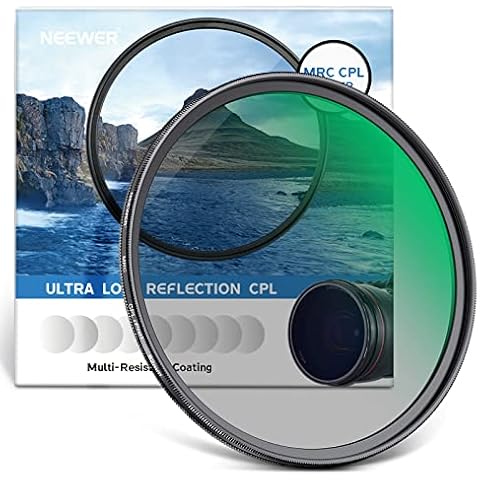NEEWER Filtro Polarizador 62mm con 30 Capas de Película Polarizadora Multicapa Cover