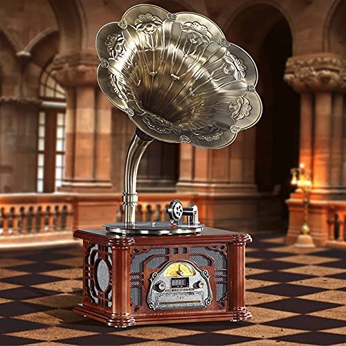 Platine Vinyle Gramophone en Bois Rétro Tout en Un Phonographe Vintage Platine Vinyle Gramophone Nostalgique Tourne… - Les Beatles, Paul McCartney, John Lennon, RIngo Starr, George Harrison Platine Vinyle Gramophone en Bois Rétro Tout en Un Phonographe Vintage Platine Vinyle Gramophone Nostalgique Tourne… – Image 3