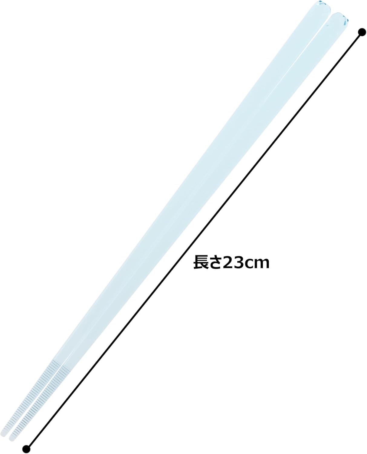 Aoba Clear Chopsticks 5P Light, 9.1 Inch, Methacrylic Resin, Dishwasher Safe, Clear