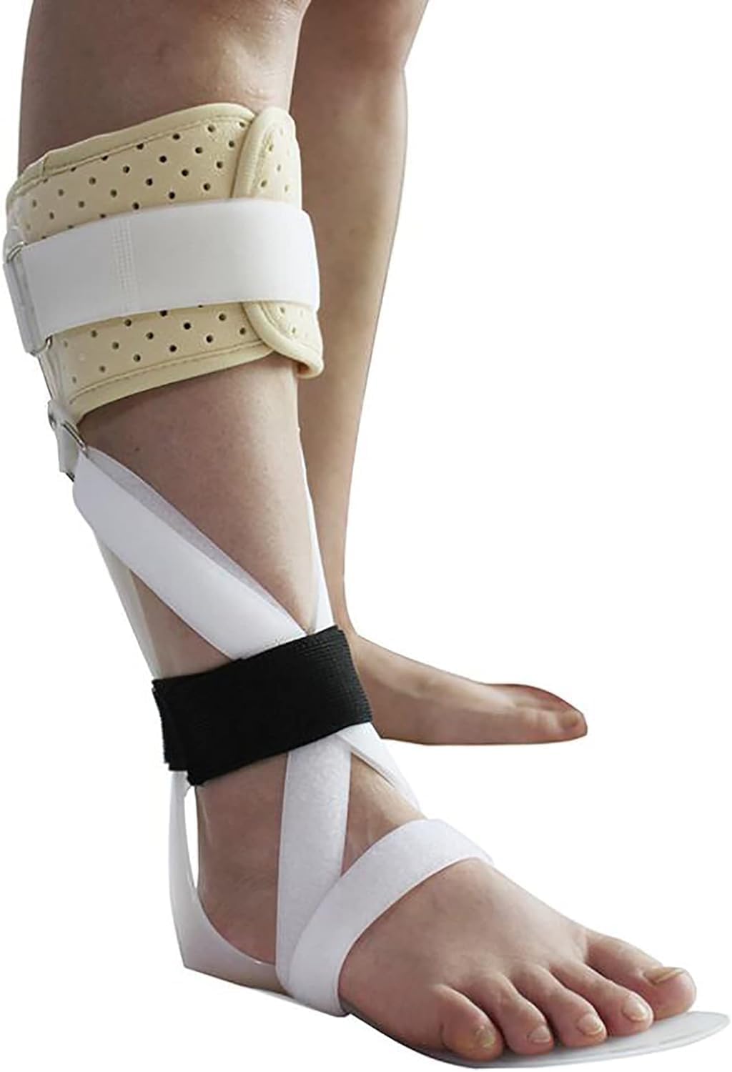 Foot Drop Orthosis Stabilizer with Breathable Cushion Plantar Fasciitis Night Brace Ankle Support Splint for Pain Relief (Left Medium)