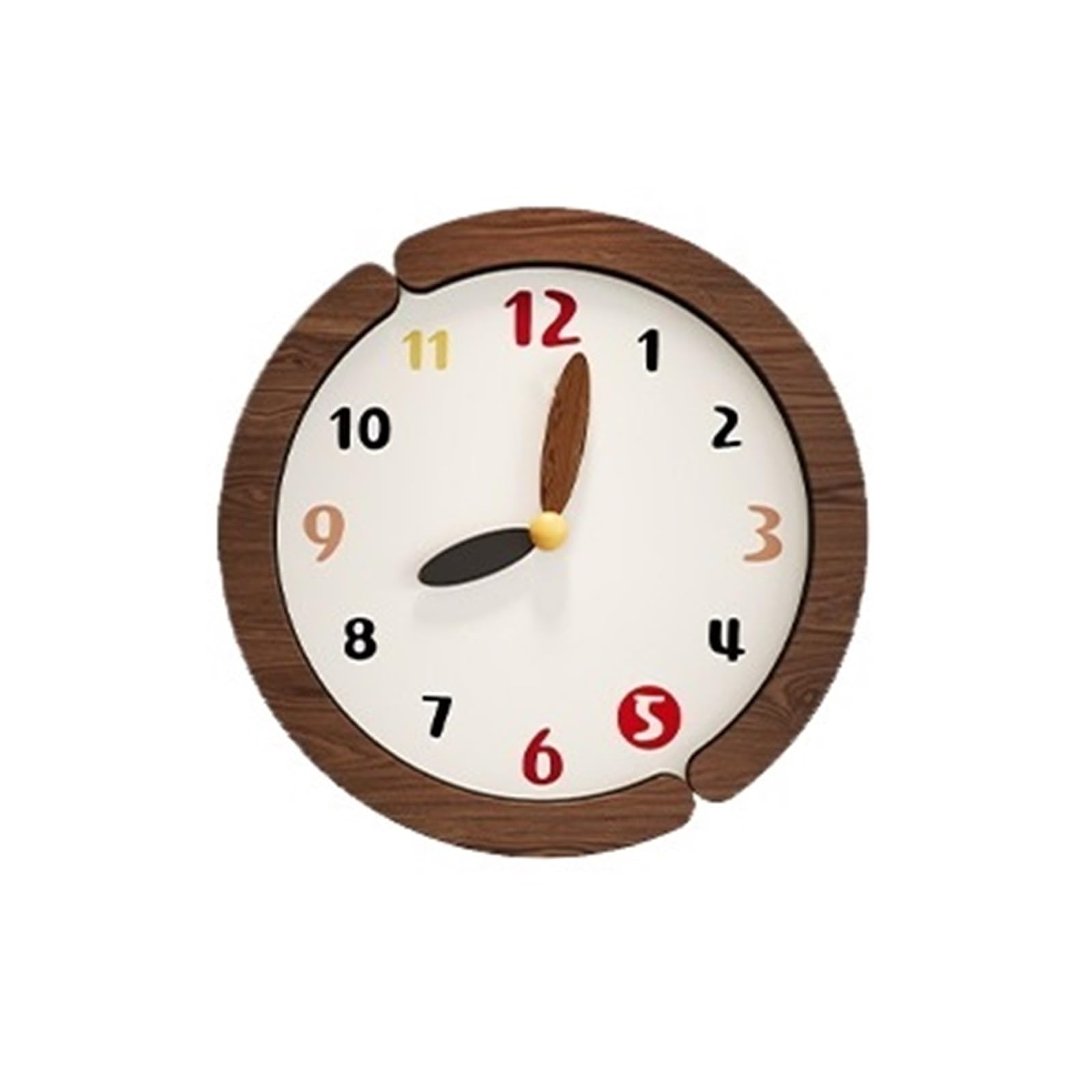 DFHS46JK Wall Decor Wall Clock Buttercream Silent Operation Easy Installation Battery-Powered for living room decor(Medium)