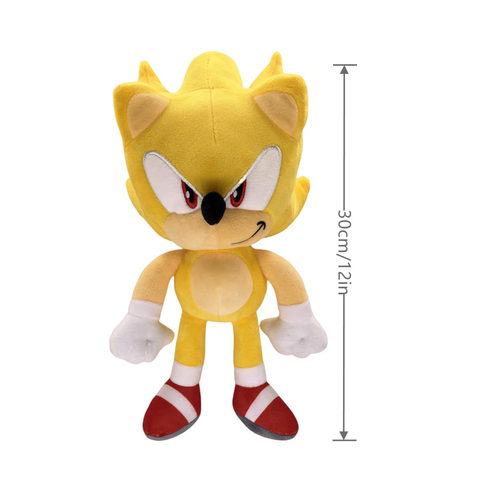 TONGMAN 30 CM Sonic Plush Classic Hedgehog Plush Toy The Hedgehog Plushies, Sonic Tails Knuckles Shadow - Image 2
