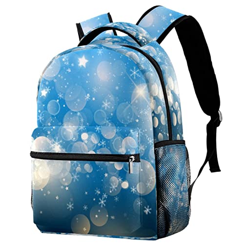 Sac à dos de voyage flocon de neige et étoiles pour homme et femme