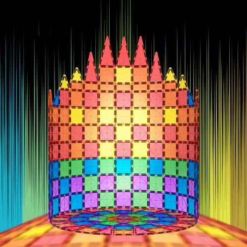 Magnetic Tiles Toddler Building Blocks Toys, Magnet Montessori Kids Toys for 3+ Year Old Boys and Girls, Preschool Learning Sensory STEM Education Gift Games, Birthday Gifts Idea for Kids Toddlers. - Image 3