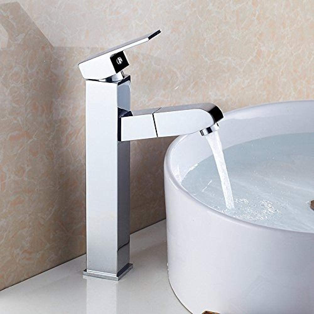 Mitigeur de lavabo à tête extractible en laiton pour un contrôle total chaud et froid