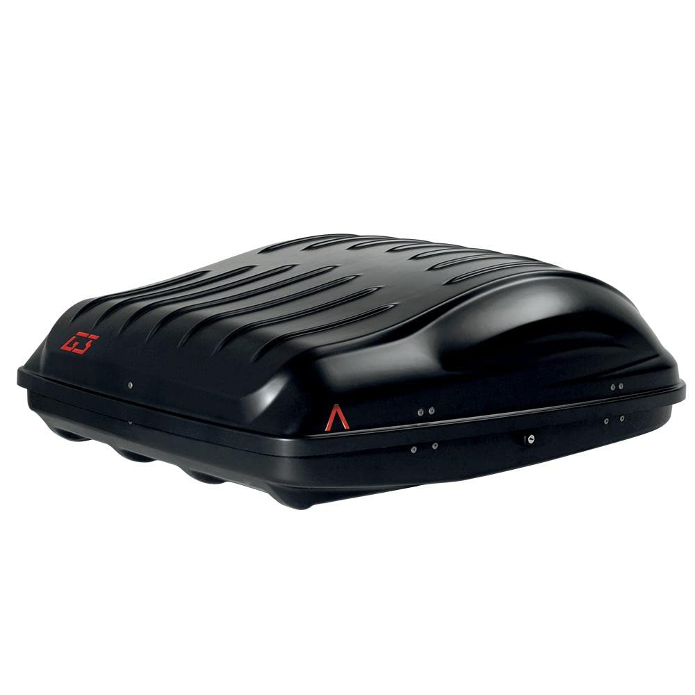 BOX AUTO PORTATUTTO DA TETTO G3 REEF 390 NERO OPACO - BAULE PORTAPACCHI