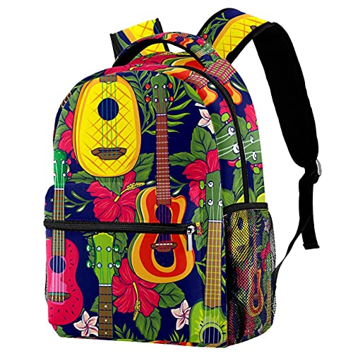 Sac à dos d'école au motif ethnique unique et toile décontractée