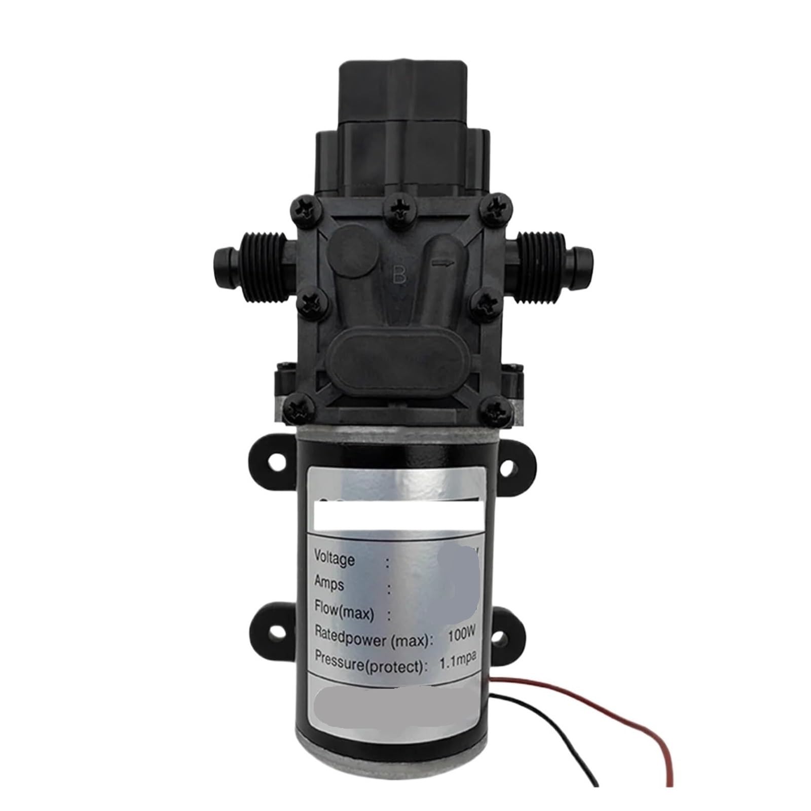 Diaphragm Pump, High Pressure Pump 12V 100W Self-Priming Mini Electric for Water Washing Spraying Machine