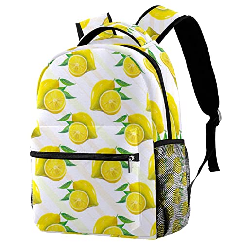 Sac à dos citron avec porte-bouteille pour enfants