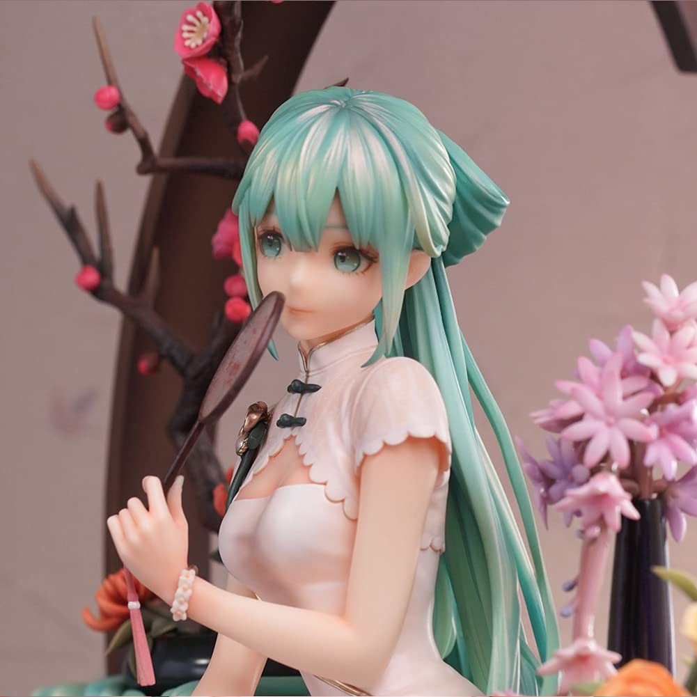 Miku Cheongsam Love Sailor Figur, Pink PVC Statue, Anime Dekoration, Miku Hatsune Sammlerstück, 25 cm