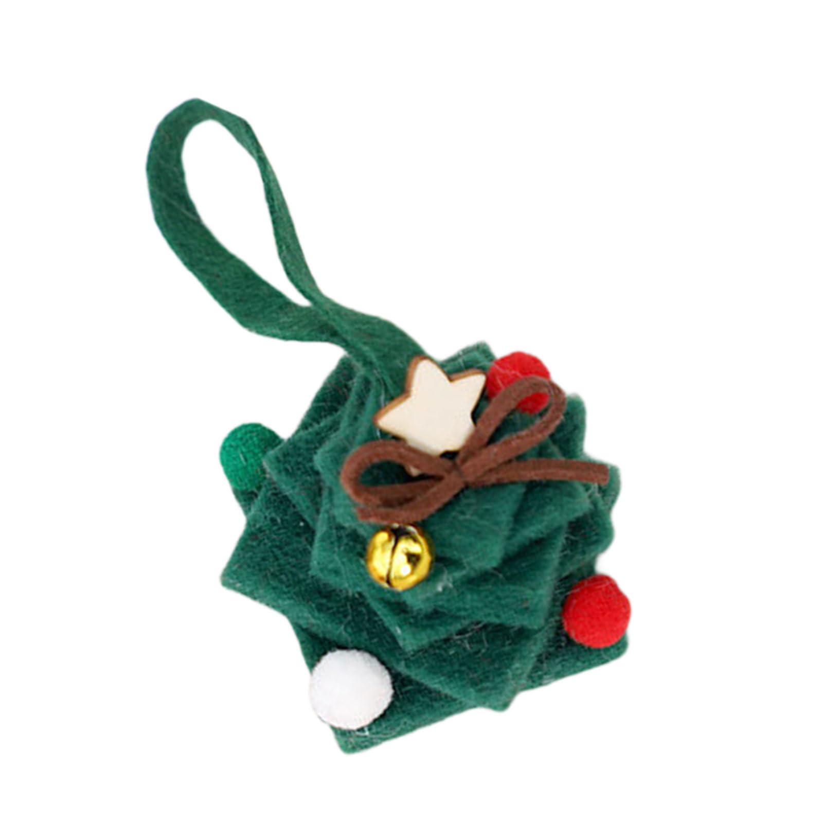 KAQNTUD Handmade Miniature Felt Tree Festive Hanging Decoration for Car Interior Mantle Parties Noise Reducing Wool Felt Decoration