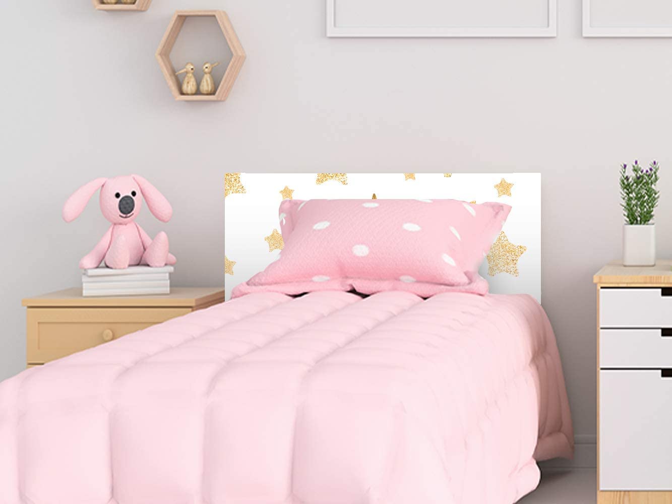 Oedim Cabecero Cama Pegasus Infantil Unicornio 150x60cm, Disponible en Varias Medidas, Cabecero Ligero, Elegante, Resistente y Económico