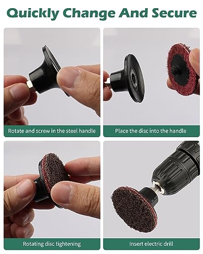 Aoklit A-2526 90Pcs Die Grinder Sanding Disc Fine Medium Coarse Quick Change Sanding Disc thumb #6