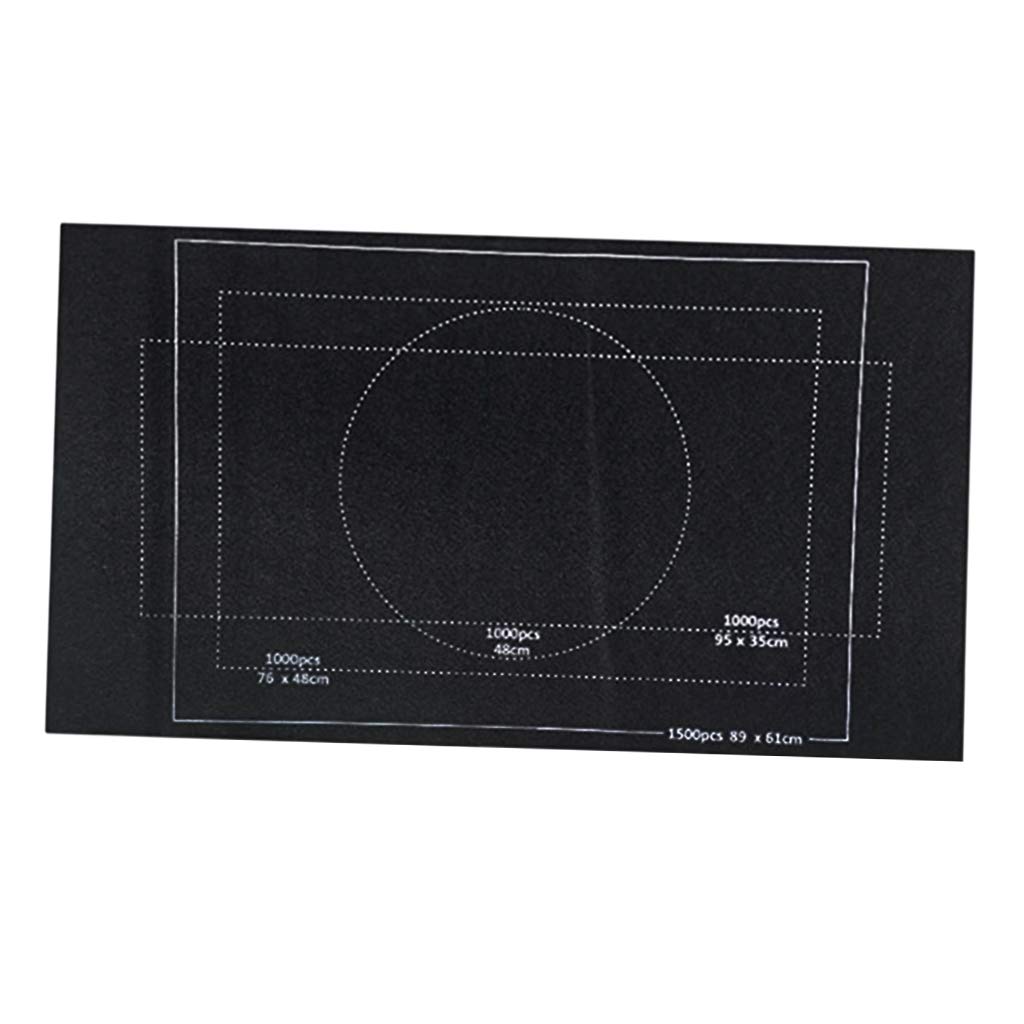 LEIPUPA Puzzle Roll Up Mat Playground Store and Transport Jigsaw Puzzles Up to 1500/2000/3000 Pieces - 1500 Black