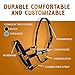 Prairie Horse Supply Nylon Horse Halter, Black - 1 Inch Wide, Horse Halter Adjustable, Horse Harness, Pony Halter, Horse Equipment and Supplies - Ideal for Equestrian Use