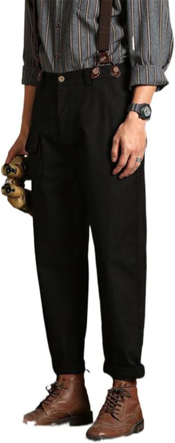 Jumpsuit American Workwear Vintage Overalls Men's Straight-leg