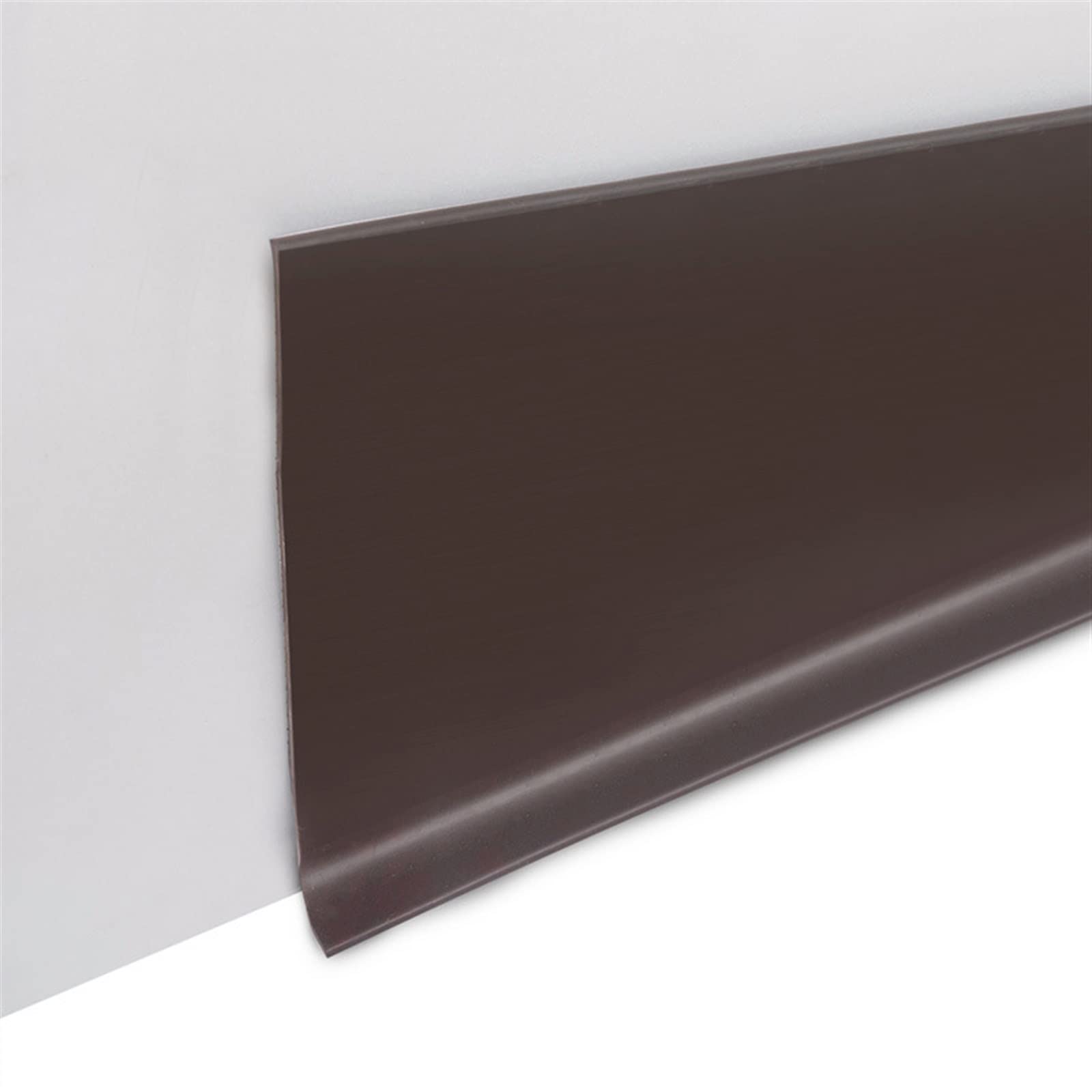 Listwy przypodłogowe, elastyczne listwy podłogowe z winylu, wykończeniowe gumy, wnękowe(Dark Brown,15cm)