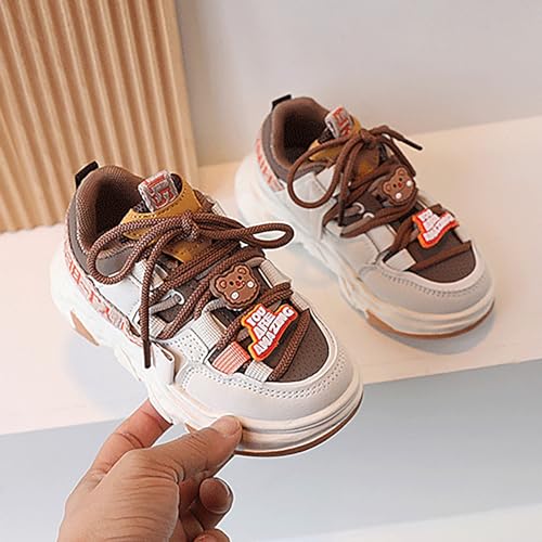 Girls Non Slip Sneakers Lace Breathable Fall Lightweight Running Sport Shoes Kids First Walking Fashion Thick Shoes2