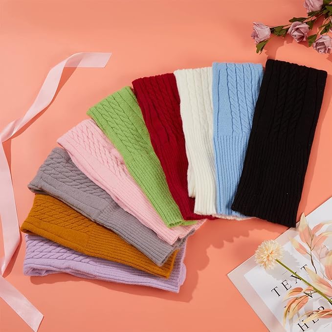 Wool Plus Size Thigh High Socks For Thick Thighs- Extra Long Womens Warm Cable Knit Over Knee Stockings Leg Warmers