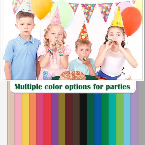 Image of Dark Green 14 Pack 84 Inch Plastic Tablecloths, Disposable Round Tablecloth, Party Table Cover Plastic Table Cloth