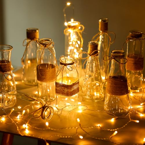 Nilos-10pcs-Small-Flower-Vases-for-Centerpieces-Clear-Glass-Vases-with-Rope-Design-for-Flowers-Vintage-Farmhouse-Style-Mini-Bud-Vases-in-Bulk-for-Home-Table-Decor-Wedding-Decorations
