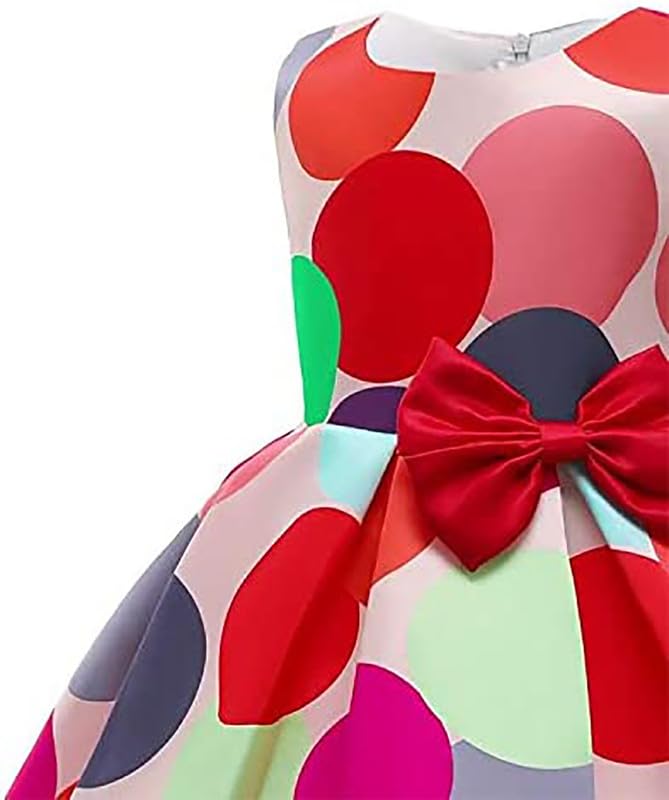 Image of Niren Enterprise Multipatteren Baby Girl's Knee Length Frocks with Digital Prints