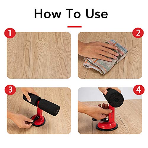 Andoer Barra de levantamento de sucção portátil e equipamento de treinamento muscular com 4 alturas