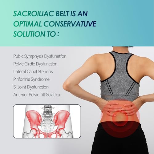 Cinturón Sacroilíaco para Mujeres y Hombres para Alivio de Dolor Lumbar miniatura 3