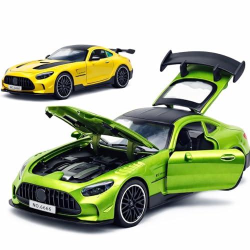 Image of Magicwand 1:32 Scale Die-Cast Metal AMG-GT3 Car with 4 Openable Doors,Pull Back Action,Blinking Lights【Pack of 1】【Colors as Per Stock】