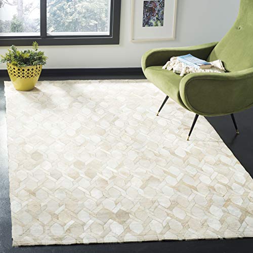 Tapete de cuero SAFAVIEH 3' x 5' color marfil