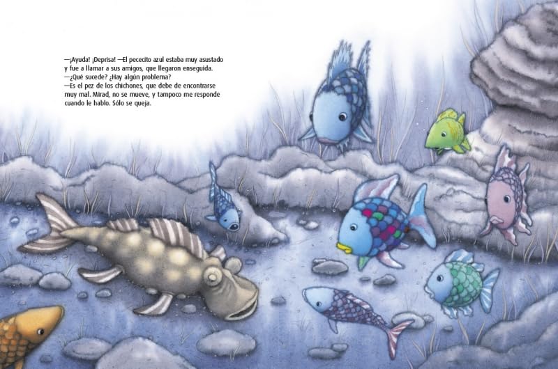 El pez Arcoíris y la cueva de los monstruos marinos (El pez Arcoíris) (Cuentos infantiles)