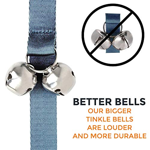 Mighty Paw Tinkle Bells, Premium Quality Dog Doorbells, Housetraining Doggy Door Bells For Potty Training (Grey) #TOP6