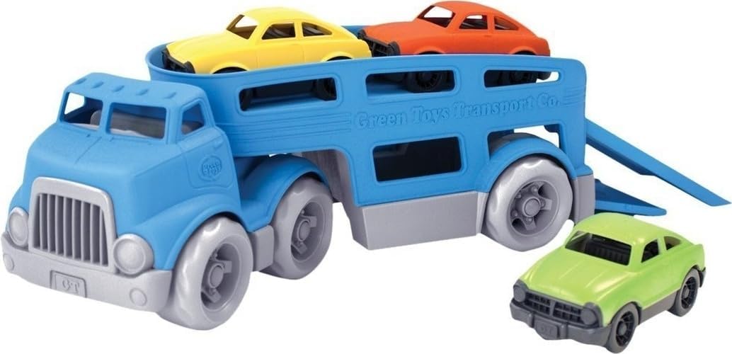 Green Toys Car Carrier Vehicle Set Toy, Blue