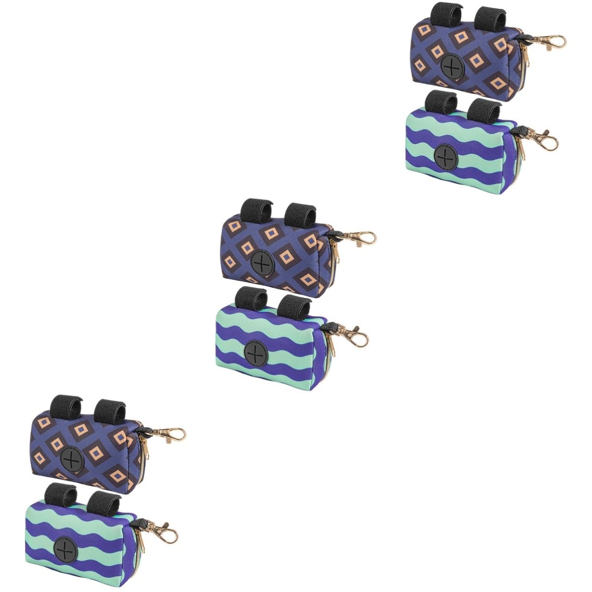 ABOOFAN 6pièces Distributeur De à Couches Pour Organisateur Portable à Accrocher Sur Poussette Motifs Vagues Pour Sorties Et Voyages