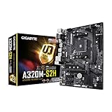 Chipsatz: AMD A320 Gigabyte GA-A320M-S2H Motherboard schwarz